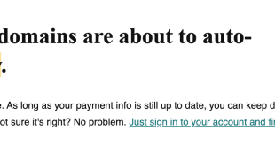 renew your domain names.